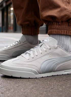 PUMA彪马灰色板鞋男鞋女鞋德训鞋冬季薄底鞋复古休闲运动鞋402614