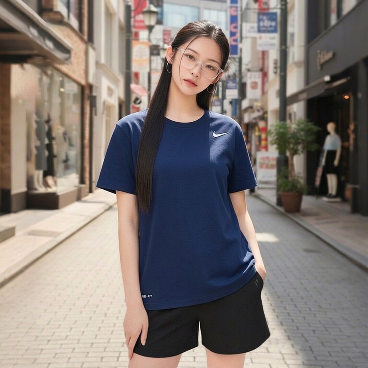 幸运叶子丨耐克女装短袖2026新款透气速干运动服T恤圆领半截袖IB