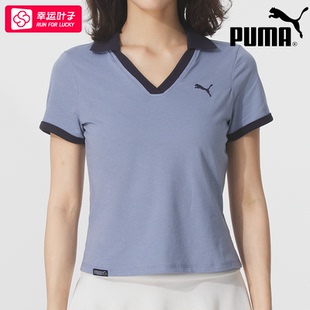 PUMA彪马POLO衫 新款 女子2025夏季 692774 短袖 复古运动服透气T恤衫