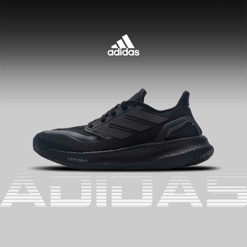 阿迪达斯官网旗舰BOOST跑步鞋男鞋冬季新款黑武士减震跑鞋运动鞋