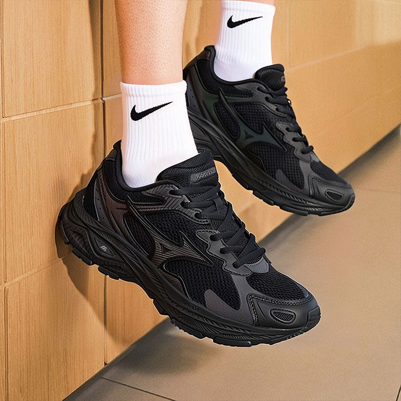 Mizuno美津浓黑武士跑步鞋男鞋女鞋轻便休闲慢跑鞋老爹鞋RACER S,运动鞋new,老爹鞋,淘宝优惠券,粉丝福利购,淘宝优惠卷