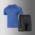 Quick-Drying Suit/Loose Style/Blue + Black [No Pockets]