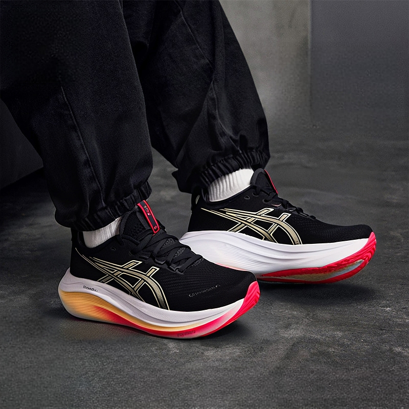 亚瑟士跑鞋男鞋2025秋季GEL-NIMBUS 27运动鞋缓震训练竞速跑步鞋