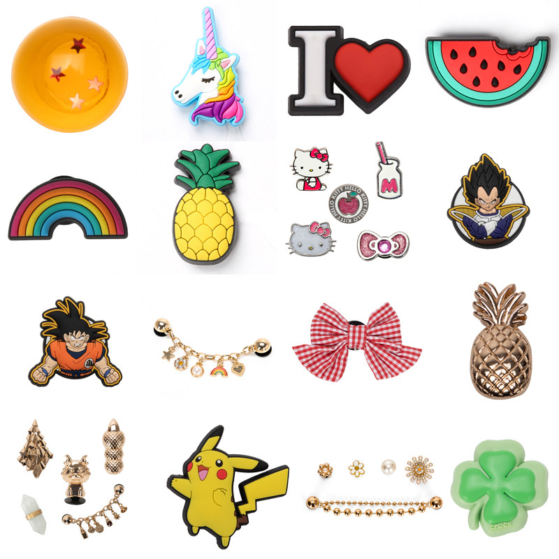 Crocs卡骆驰智必星男女洞洞鞋鞋扣装饰时尚复古鞋花可拆卸配饰潮