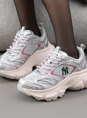 MLB官方 男鞋女鞋2025冬季新款运动鞋厚底老爹鞋休闲鞋3ASHWD15N