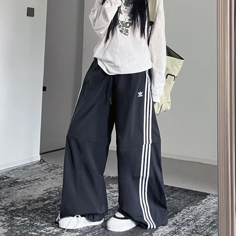 阿迪达斯三叶草梭织长裤男裤女裤2025秋季新款可拆卸式裤腿运动裤