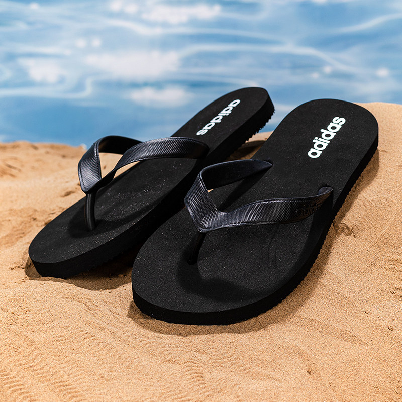 阿迪达斯户外沙滩鞋男鞋女鞋情侣休闲拖鞋夏季外穿凉拖人字拖凉鞋