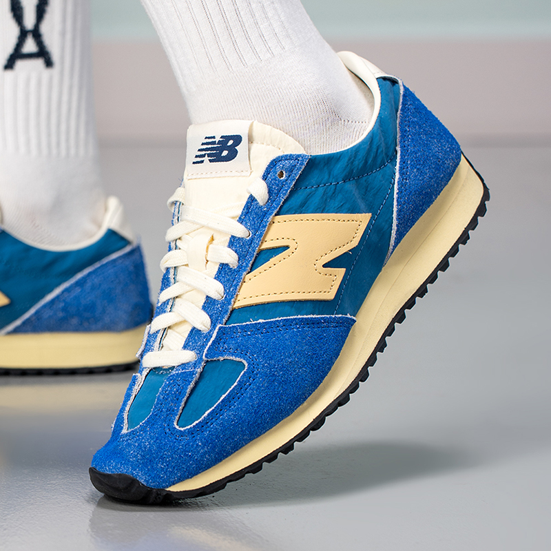 New balance NB蓝色休闲鞋男鞋女鞋2025秋季新款低帮复古运动鞋子