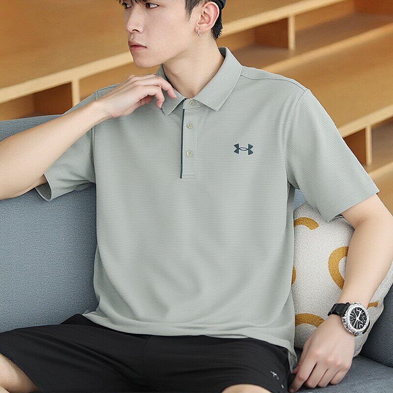 UA安德玛短袖T恤男装2026新款运动服健身宽松速干休闲男士PO