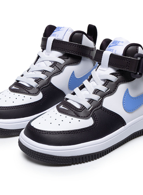 NIKE耐克板鞋童鞋春季新款FORCE 1 MID EASYON运动鞋休闲鞋FJ1917