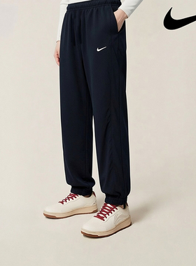 Nike耐克正品新款女士梭织透气跑步运动裤训练健身束脚长裤FV7661