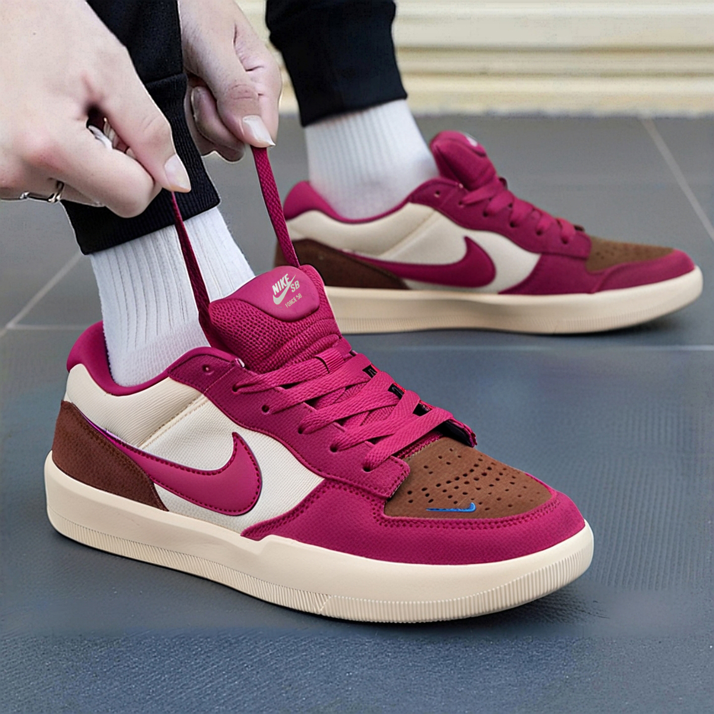 NIKE耐克男鞋2025新款SB FORCE 58运动鞋复古时尚低帮休闲鞋板鞋