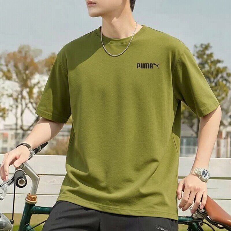 PUMA彪马短袖男装春夏透气休闲上衣健身跑步运动服圆领T恤691