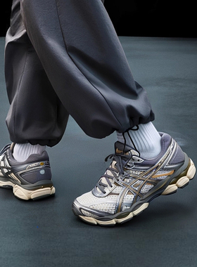 Asics亚瑟士休闲鞋男2025冬季新款GEL-CUMULUS 16复古网面运动鞋