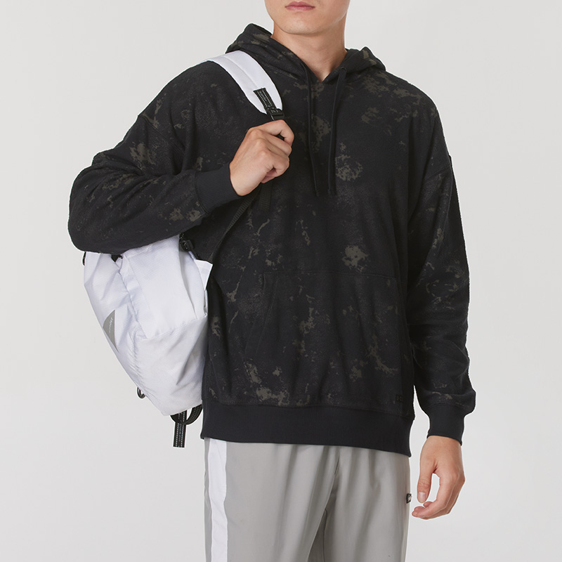 UA安德玛宽松卫衣男装秋季新款连帽运动服跑步训练上衣长袖套头衫