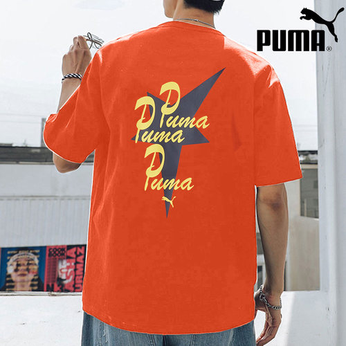 幸运叶子丨PUMA彪马短袖男装2026新款背后印花运动服休闲T恤圆领