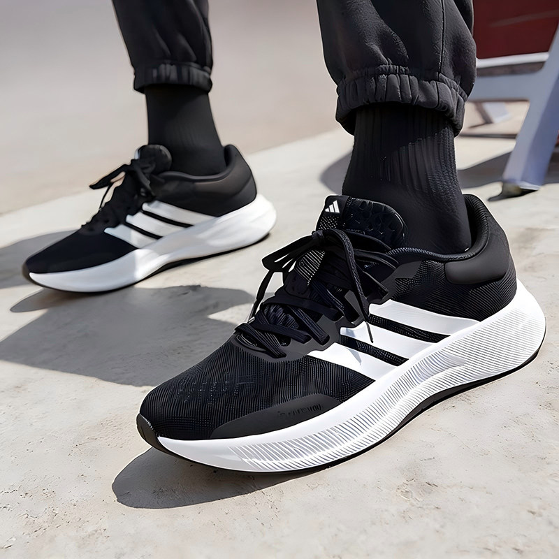 阿迪达斯官方旗舰店男鞋春季新款网面透气跑步鞋缓震运动鞋休闲鞋