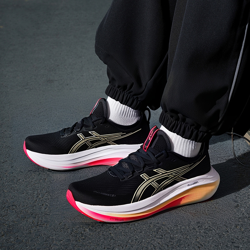 亚瑟士跑鞋男鞋2025秋季GEL-NIMBUS 27运动鞋缓震训练竞速跑步鞋