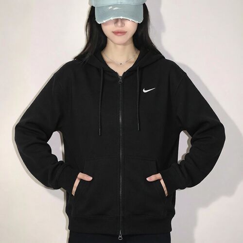 幸运叶子丨耐克运动外套女2026秋季新款休闲上衣开衫夹克连帽卫衣