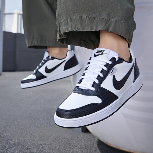 NIKE耐克男鞋板鞋2025秋新款EBERNON系列经典黑白复古运动休闲鞋