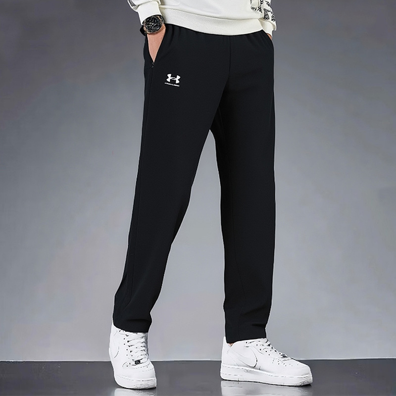 UA安德玛加绒男裤秋季新款宽松直筒休闲裤长裤健身训练运动裤卫裤