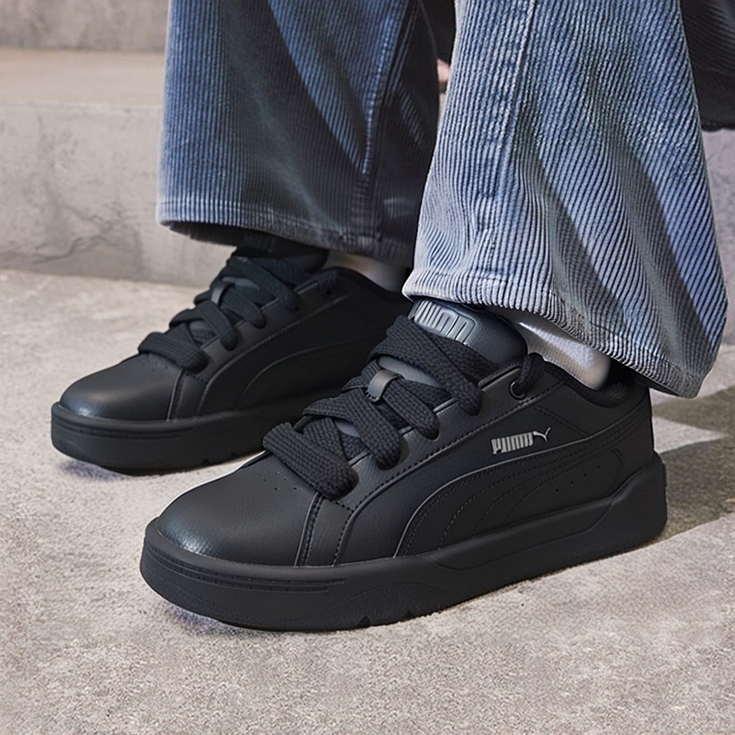 彪马板鞋男鞋女鞋2026春季皮面黑武士面包鞋情侣休闲运动鞋400496,运动鞋new,板鞋,淘宝优惠券,粉丝福利购,淘宝优惠卷