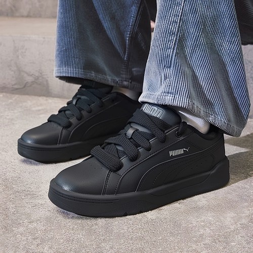 彪马板鞋男鞋女鞋2025冬季皮面黑武士面包鞋情侣休闲运动鞋400496