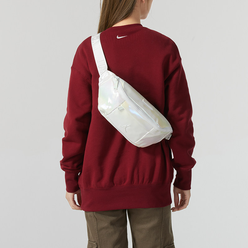 Nike/耐克正品JORDAN男女时尚经典镭射蛇纹腰包运动包JD