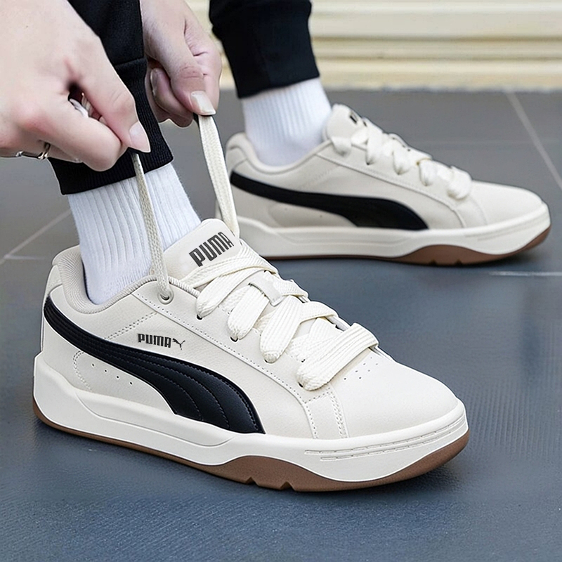 鞋面采用磨毛皮革材质，复古有质感