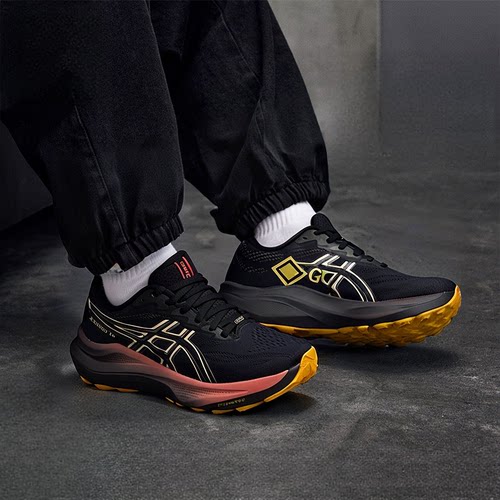 ASICS亚瑟士新款越野鞋GT-2000 14防水GTX支撑女跑鞋1012B844-001