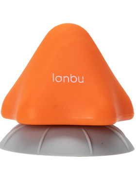 LANBU蓝步橙色圆底锥形筋膜球男女肌肉放松装备健身训练运动护具