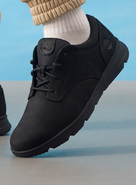 Timberland添柏岚黑色商务皮鞋男鞋2025秋季新款通勤鞋户外休闲鞋