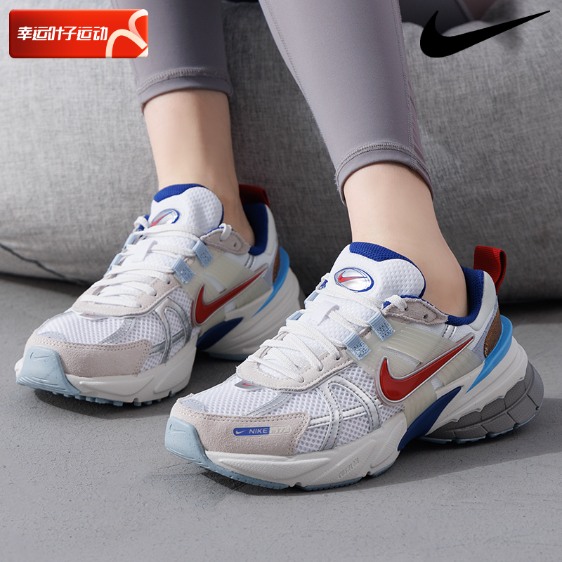 NIKE耐克女鞋2025夏季v2k run运动鞋复古老爹鞋网面鞋透气跑步鞋