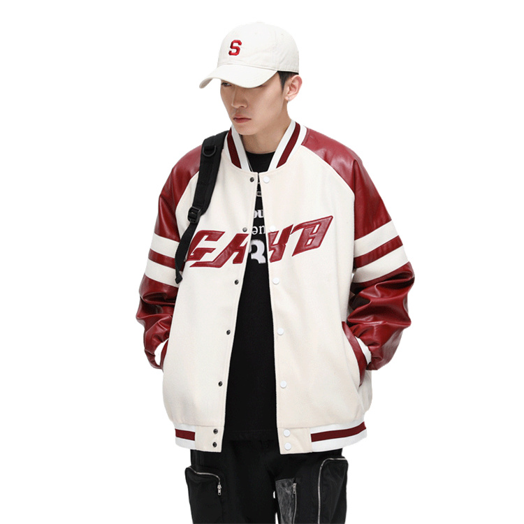 LANBU蓝步本命年红色夹克男装女装休闲服梭织夹克情侣外套 L24063