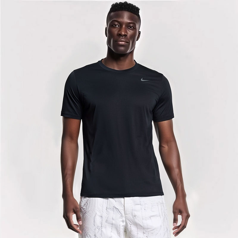 NIKE耐克圆领T恤男装夏季新款男士半袖跑步运动服透气短袖HF0507