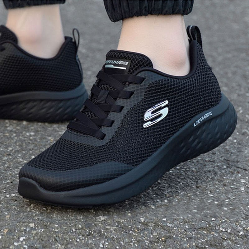 斯凯奇网面透气跑步鞋女鞋2025新款黑武士轻便慢跑鞋减震运动鞋子,运动鞋new,跑步鞋,淘宝优惠券,粉丝福利购,淘宝优惠卷