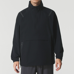 UA安德玛半拉链卫衣男装春季新款男士长袖套头衫跑步训练服运动服