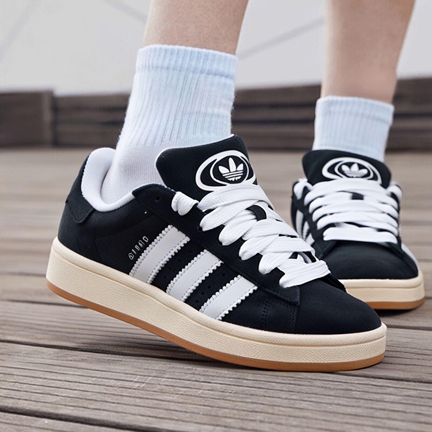 adidas阿迪达斯男女三叶草CAMPUS冬季新款运动休闲鞋滑板鞋JQ4111