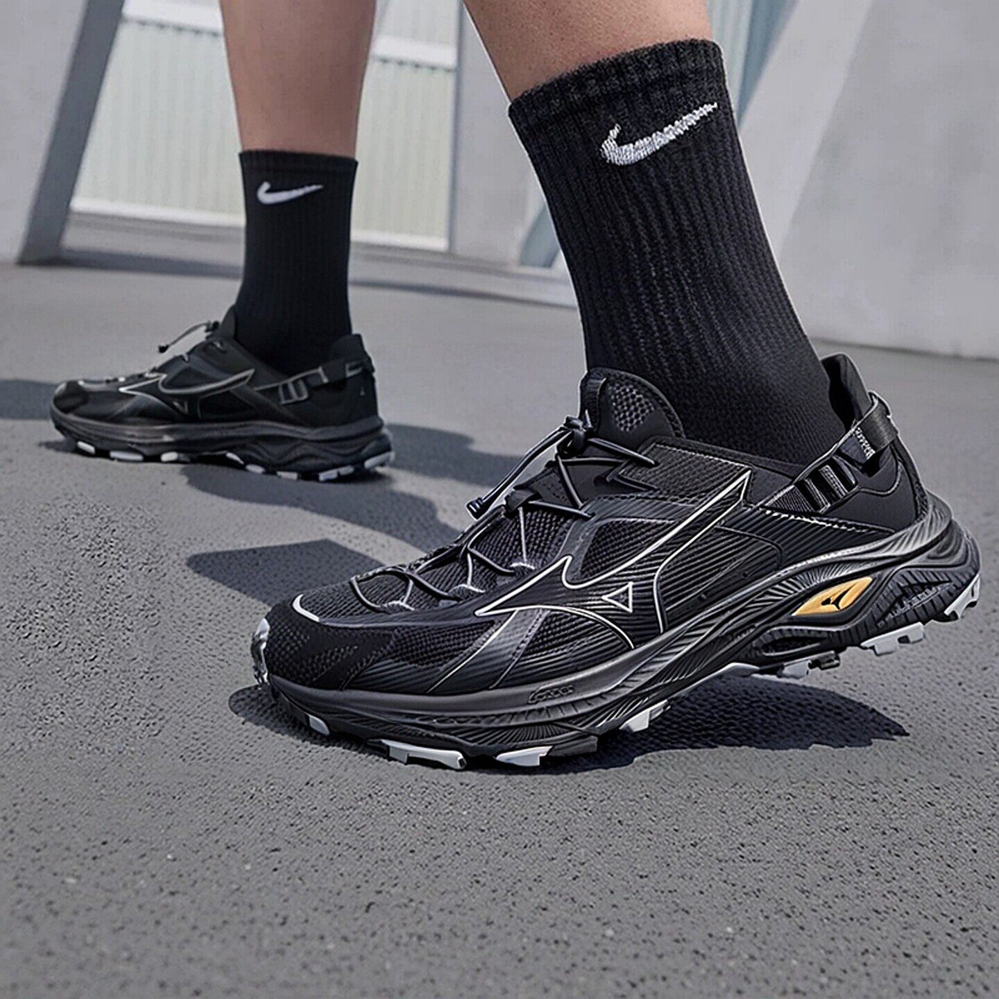 MIZUNO美津浓男鞋女鞋运动鞋户外休闲涉水鞋徒步鞋越野透气溯溪