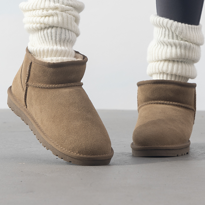 LANBU蓝步女鞋冬季新款户外运动鞋出行舒适保暖雪地靴加绒休闲鞋