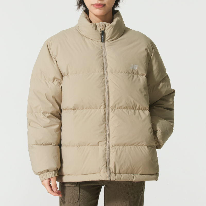 New Balance立领羽绒服女秋季新款面包服保暖运动服宽松户外夹克