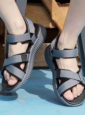 Skechers斯凯奇官方凉鞋男2025冬季魔术贴运动鞋休闲沙滩鞋51722