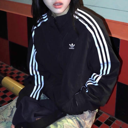 幸运叶子丨阿迪达斯三叶草外套男女装春秋新款运动休闲夹克KB2466