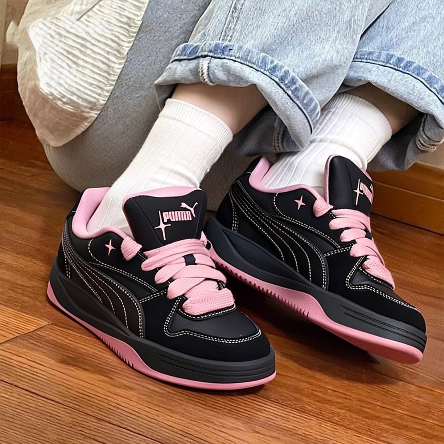 Puma彪马官方正品板鞋女鞋25新款厚底面包鞋复古低帮运动休闲鞋