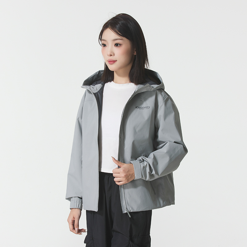 Discovery探索单薄冲锋衣女2025秋季新款户外防风运动服外套夹克