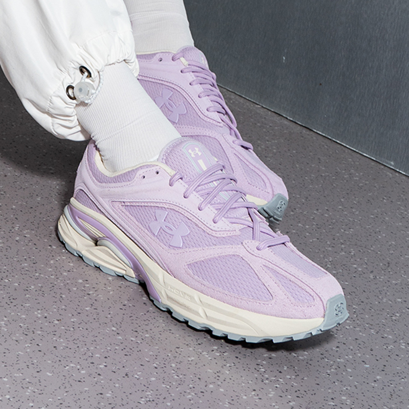 UA安德玛网面老爹鞋男女鞋秋季新款透气复古运动鞋情侣时尚休闲鞋