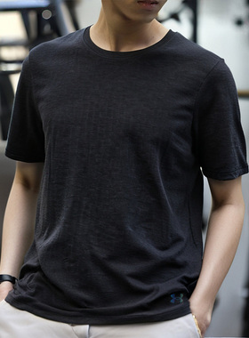 安德玛速干T恤男士UA RUSH Seamless短袖健身训练服速干衣运动服