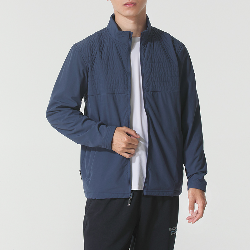 【闪购】安德玛男装外套新款运动服健身训练透气休闲立领针织夹克