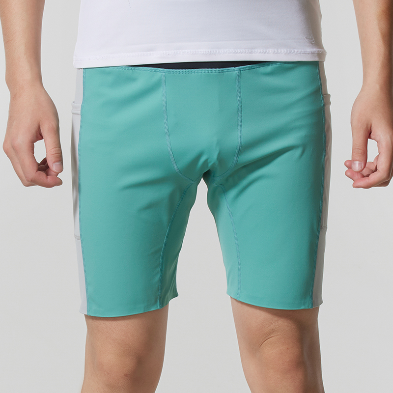 LANBU蓝步男裤2025秋季新款运动裤休闲男款压缩短裤针织裤子潮