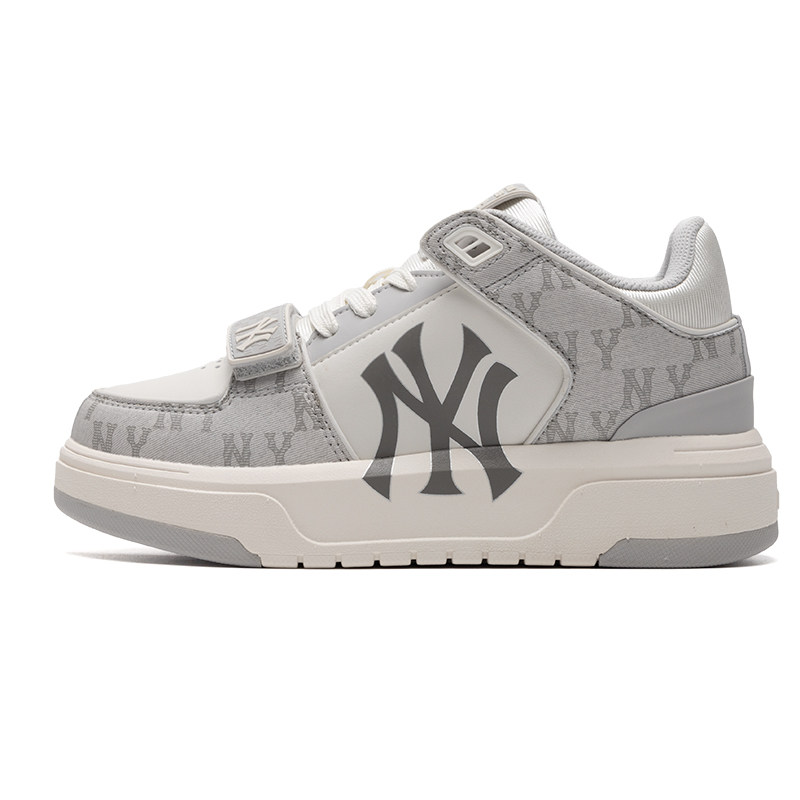 MLB官方 鞋子男女新款情侣休闲鞋老花运动鞋学长鞋时尚潮流板鞋